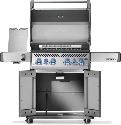 Napoleon Rogue PRO-S 525 Propane Gas Grill with Infrared Side and Rear Burners, Stainless Steel, Durable 6-Burner BBQ