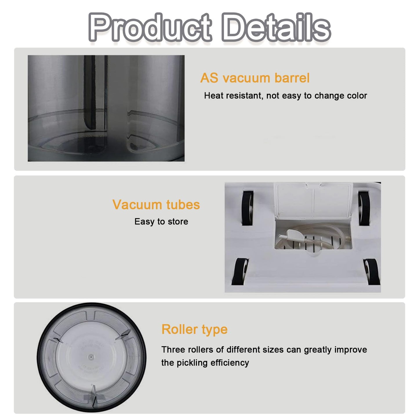 pedenencelia Commercial Meat Tumbler Marinator,Automatic Vacuum Tumbler Marinating Machine,7l Capacity Pickling Barrel,Led Display,for Marinating Meat and Vegetables,with 20 Disposable Gloves