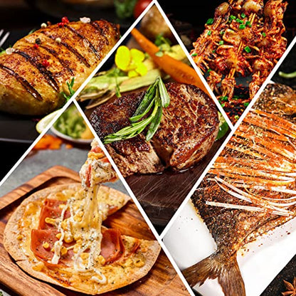 IRONWALLS Commercial Griddle Electric 22”, 3000W Electric Flat Top Grill, Stainless Steel Countertop Electric Griddle Nonstick with 122~572℉Adjustable Temperature Control for Restaurant Kitchen