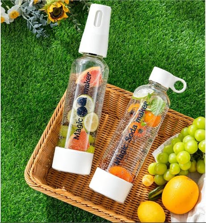 Soda Siphon 1L,Portable Sparkling Water Maker Carbonated Water Machine