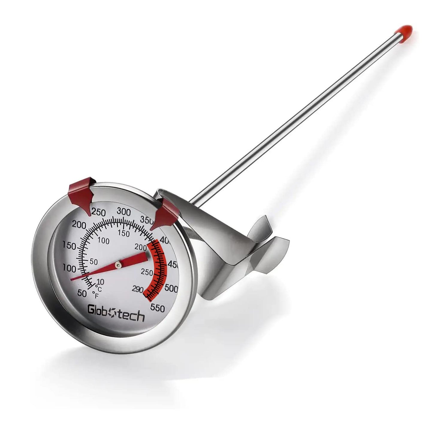 Meat Candy Deep Fry Thermometer 2" Dial Thermometers 12" Long Stainless Steel Stem for Cooking, Grill, Turkey (2PC Waterproof)