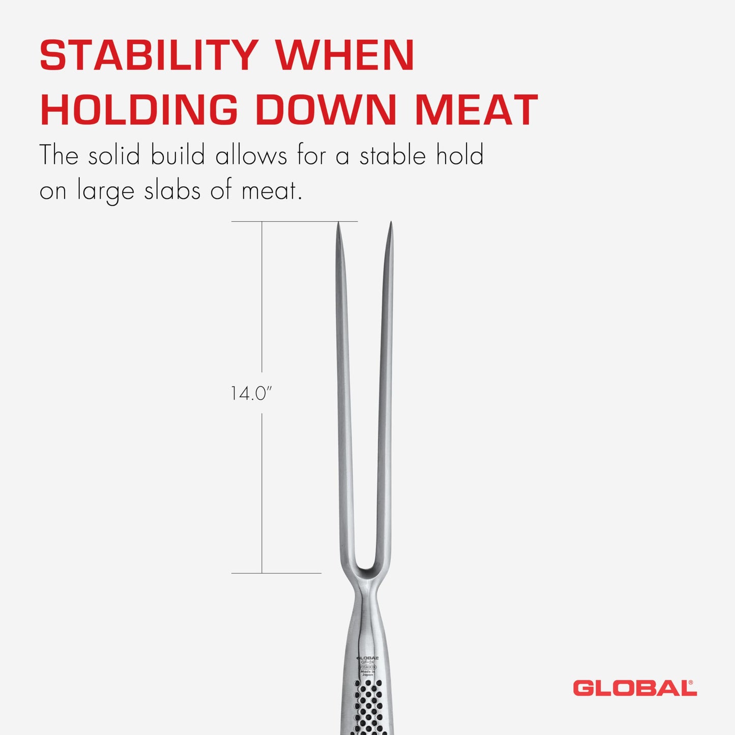 Global GF-24 - Straight Carving Fork