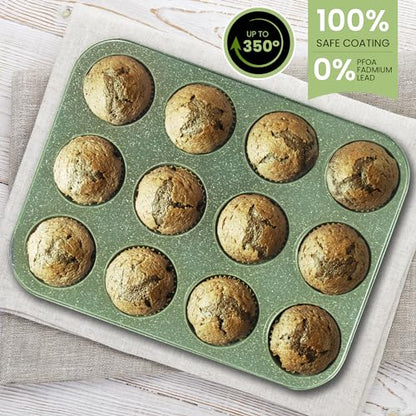DishDelight Green Pots and Pans Set Non Stick, 30 Piece Induction Kitchen Cookware Sets for Cooking, Non Toxic Granite Pot and Pans Set, PFOA&PFOA Free