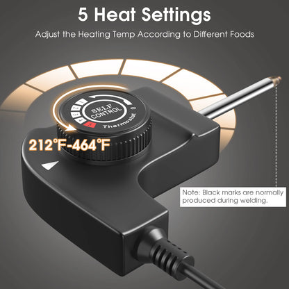 COSTWAY 35" Electric Griddle Teppanyaki Grill, Nonstick Extra Large Cooking Plate for Pancake Barbecue, Indoor Outdoor Table Top Grill with Adjustable Temperature & Drip Tray, 2000W