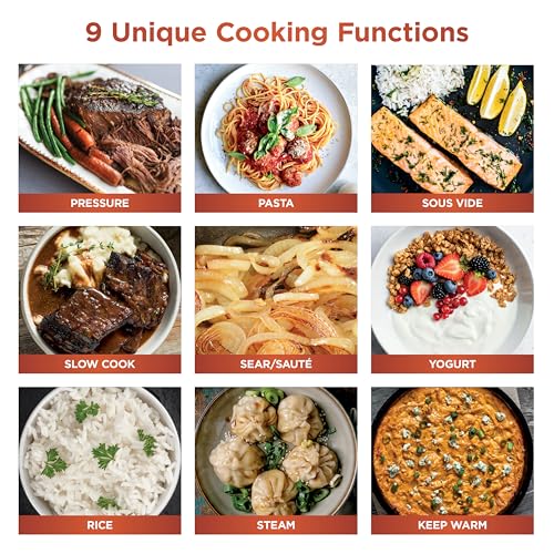 Ninja HyperHeat 9-in-1 Electric Pressure Cooker | 6.5 Qt Multi Cooker with Sear/Sauté, Slow Cooker, Rice Cooker, Sous Vide | 1200W | Fast Cooking, PFAS-Free Pot | Stone Purple | PC201SP