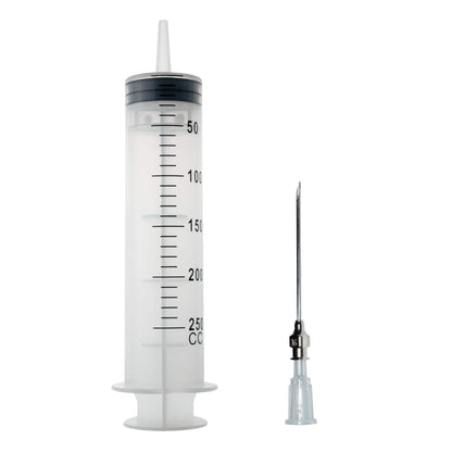 Kitchen 250ml Syringe with Needle - Large Volume Dispensing Syringe, Ideal for Glue and Plastic Use