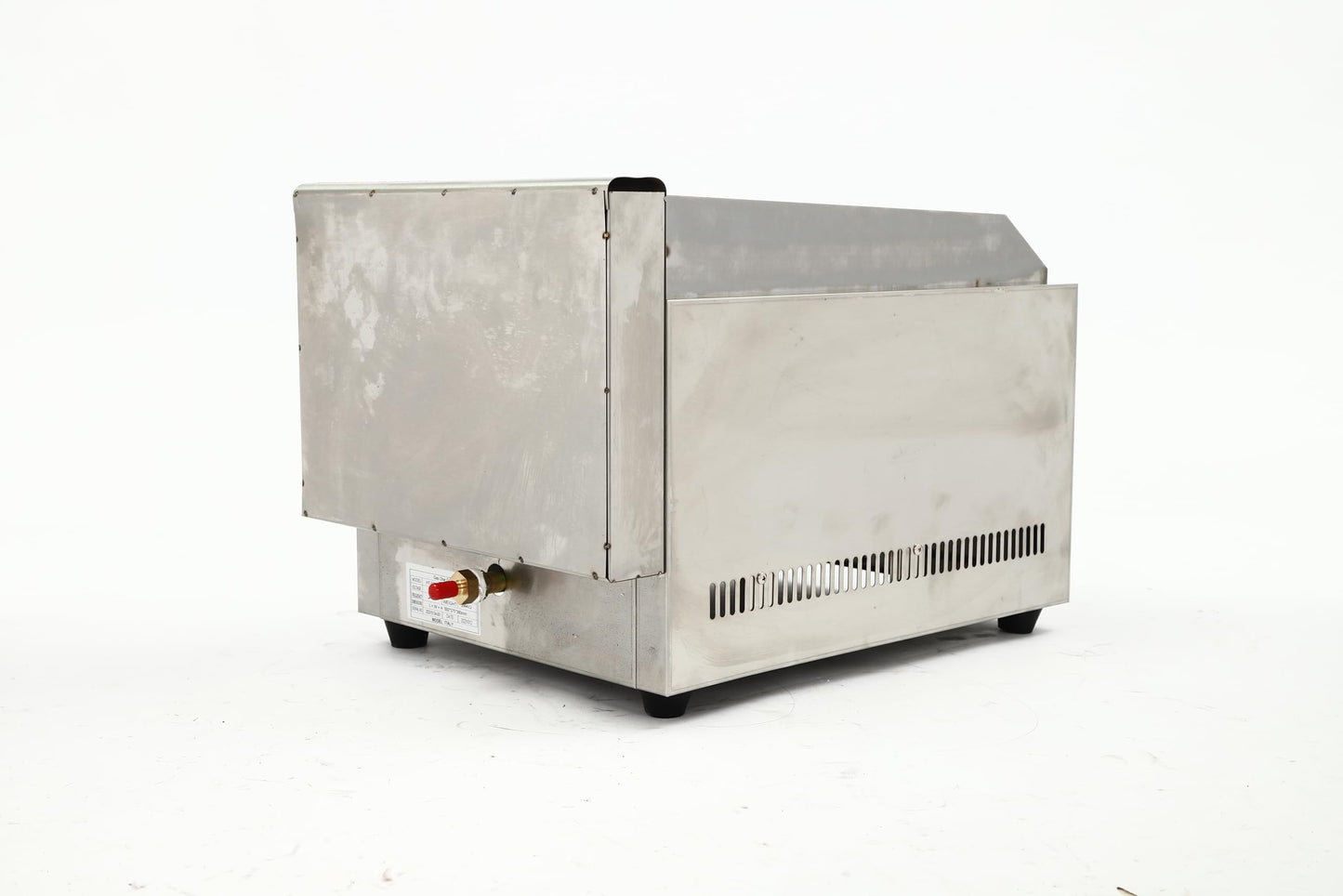 CAIHAOA Commercial Radiant Gas Grills, 14.96" x 5.91" Countertop Gas Grill, 60TU/hr Combustion Power, Dual I-type Burners Yakitori Grill Barbecue Griddle for Various Types of Barbecue