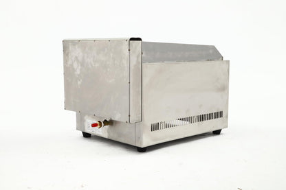 CAIHAOA Commercial Radiant Gas Grills, 14.96" x 5.91" Countertop Gas Grill, 60TU/hr Combustion Power, Dual I-type Burners Yakitori Grill Barbecue Griddle for Various Types of Barbecue