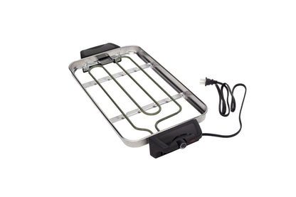 Maverstone Raclette Grill – Smokeless Indoor Electric Table Top Griddle with 1600W Fast Heating Dual-Zone Cooking - Stainless Steel - Easy Clean Nonstick Surface