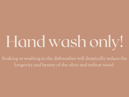 Salt & York 5-piece Walnut Wooden Kitchen Utensil Set - Includes Turner, Tongs, Slotted Spoon, Ladle, and 12" Spoon - Best Wooden Spoons for Cooking - Ideal for Nonstick Cookware