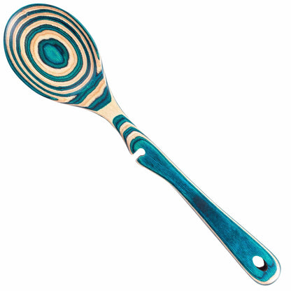 Totally Bamboo Baltique Mykonos Collection 12-1/2" Wooden Cooking Spoon with Spoon Rest Notch, Safe for Use on Nonstick