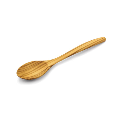 WONDERFUL 100% Natural Olive Wood Spoon, 7 Inch Wooden Spoons for Eating, Perfect for Mustard/Sugar/Salt/Honey/Soup/Tea/Coffee/Smooth/Dessert, Safe & non-toxic Spoons for Kids