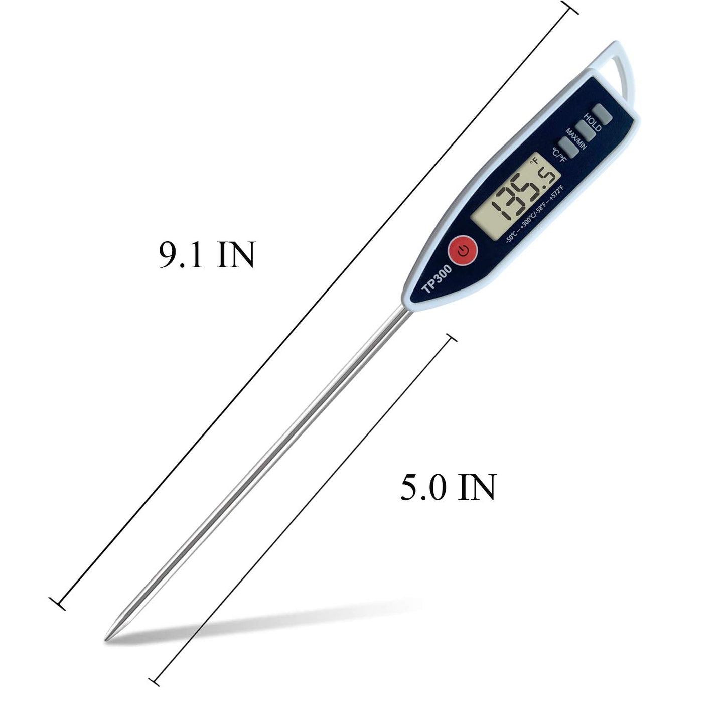 Digital Meat Food Thermometer for Candy Candle Milk BBQCooking Kitchen BBQ, Probe Instant Read Thermometer for Pork Deep Fry Roast Baking Temperature