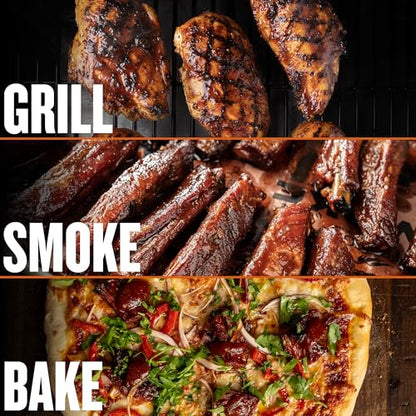 Traeger Grills Woodridge Electric Wood Pellet Grill and Smoker, Wi-Fi Temperature Control up to 500 Degrees, 860 Sq. In. Cooking Capacity, 6-in-1 for Outdoor Grilling, Smoking, and BBQ, TFB86MLH