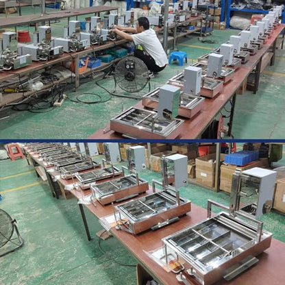 Kolice Commercial 2600pcs/hour Mini 6 Rows Donut Machine, Doughnut Maker, Frying Donuts Maker, Mini Donut Maker, Street Food Snack Food Equipment