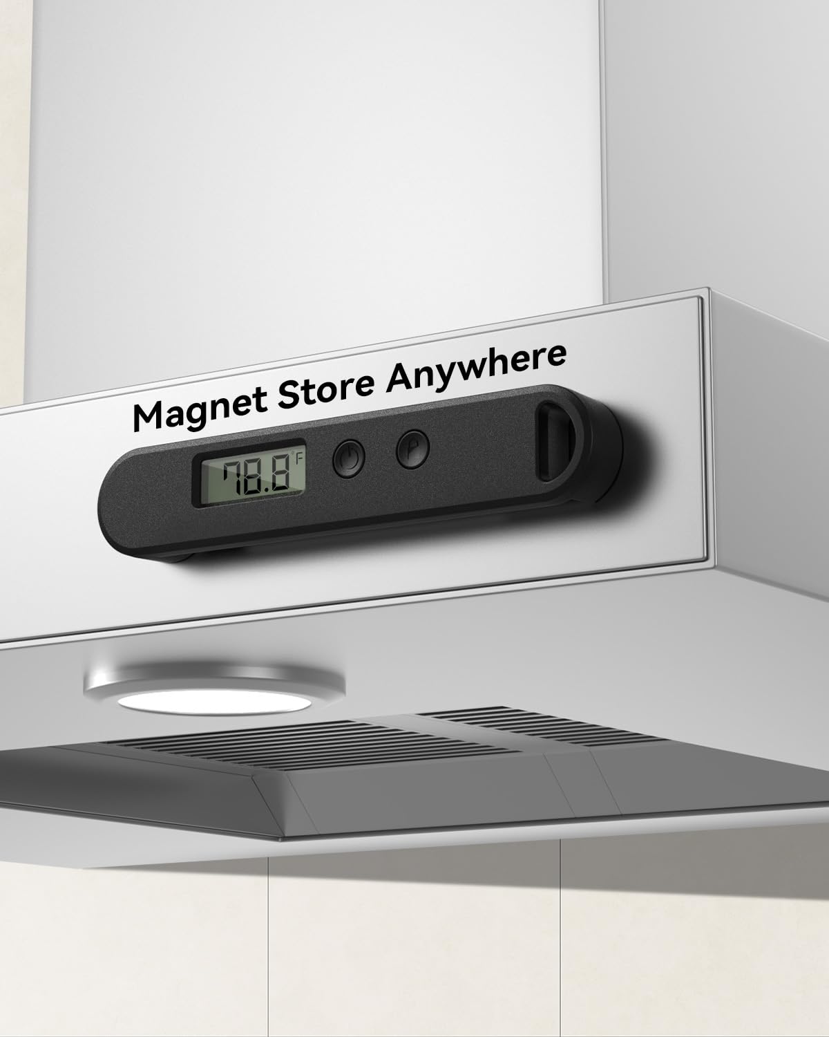 Instant Read Meat Thermometer Digital - Perfect for Meats, BBQ Grill, Frying, Bread and More | Great Gift (Gray)