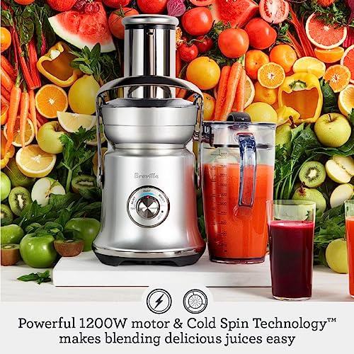 Breville RM-BJE830BSS1BUS1 Juice Fountain Cold XL, Brushed Stainless Steel (Renewed)