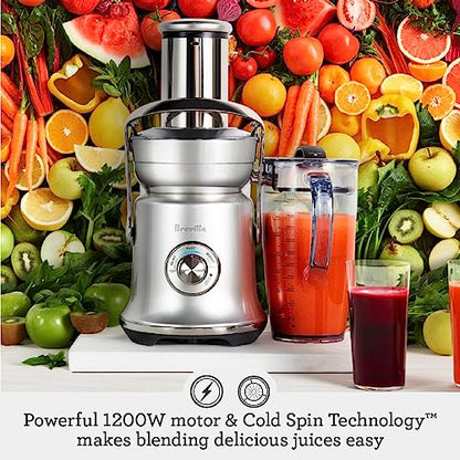 Breville RM-BJE830BSS1BUS1 Juice Fountain Cold XL, Brushed Stainless Steel (Renewed)