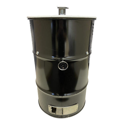 LavaLock DIY 30 Gallon Premium UDS Smoker Kit COMPLETE with DRUM, Charcoal Basket, Cooking Grate, Intake, Smoke Stack, Thermometer, Lid Handle UDS KIT