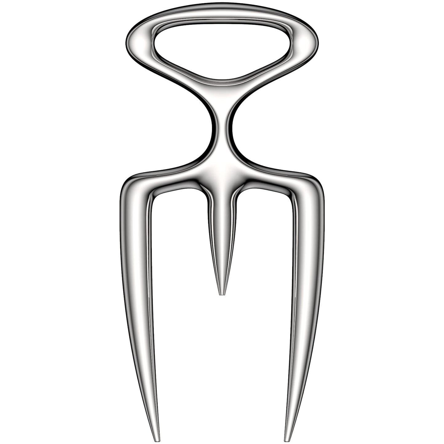 qAp quality art Practical-18/8 Stainless Steel Meat Carving Fork for Securely Holding and Slicing Large Cuts (6 Inch)