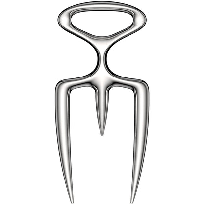 qAp quality art Practical-18/8 Stainless Steel Meat Carving Fork for Securely Holding and Slicing Large Cuts (6 Inch)