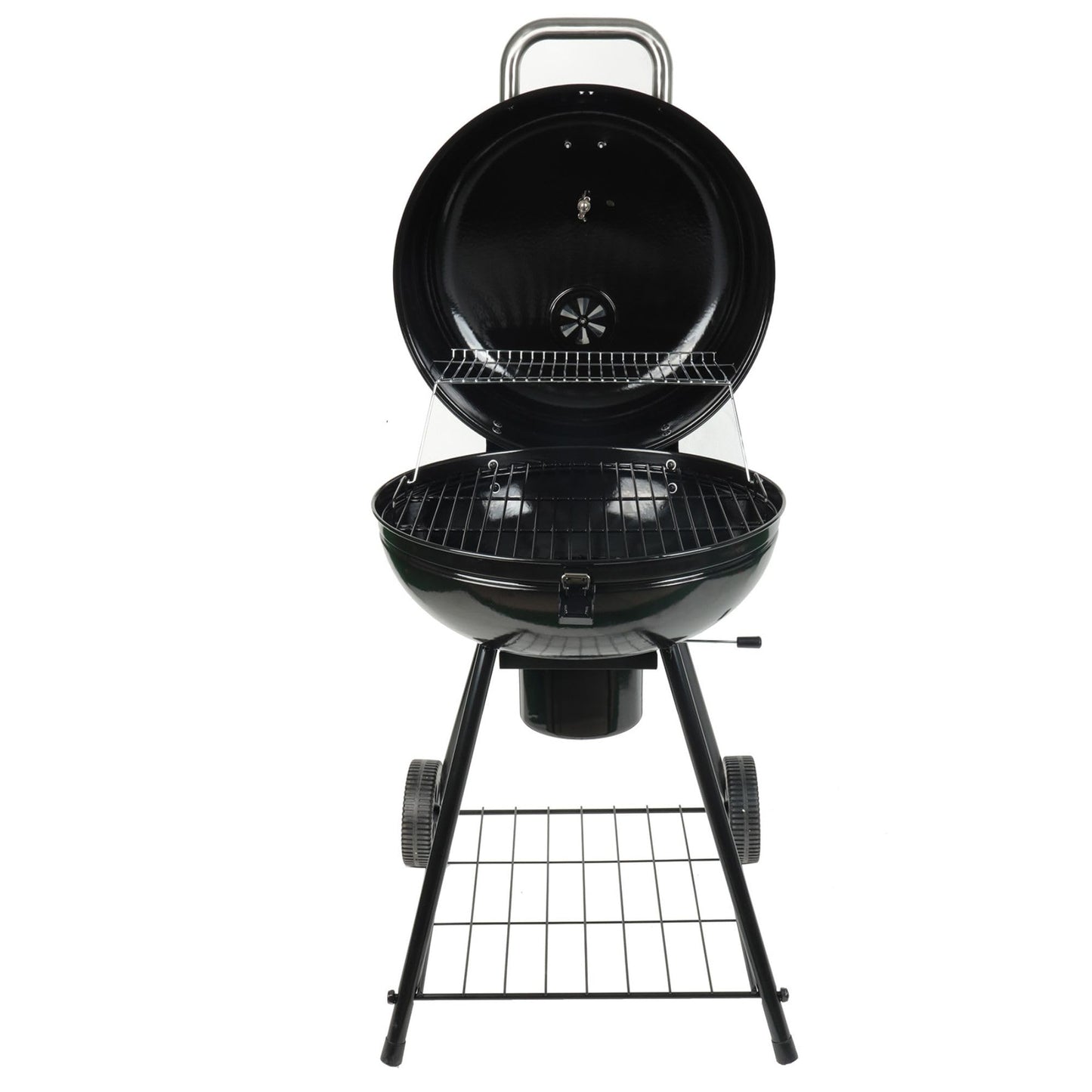 Grill Boss Charcoal Kettle Grill with Large 22-Inch Cooking Area - Includes Warming Rack, Bottom Storage Shelf, Ash Catcher & Wheels for Outdoor BBQ, Tailgating, Camping & Backyard Grilling