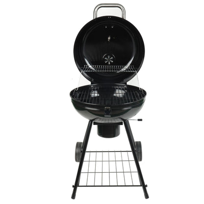 Grill Boss Charcoal Kettle Grill with Large 22-Inch Cooking Area - Includes Warming Rack, Bottom Storage Shelf, Ash Catcher & Wheels for Outdoor BBQ, Tailgating, Camping & Backyard Grilling