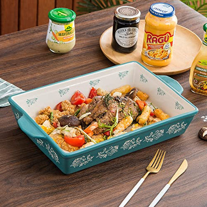 Wisenvoy Baking Dish Ceramic Lasagna Pan Casserole Dish 3-Piece Bakeware Sets Baking Dishes Baking Set Baking Dish Set