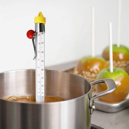 Candy and Deep Fry Thermometer with Pot Clip,Timer, Pack of 3