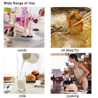 Candy Thermometer with Pot Clip, Candy Deep Fry Oil Thermometer, Instant Read Food Thermometer Kitchen Thermometer for Cooking, Candy Thermometer for Candy Making