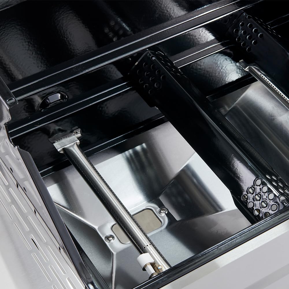 Monument Grills Larger 3-Burner Propane Gas Grills barbeque Stainless Steel Heavy-Duty Cabinet Style with Knob Controls, Outdoor Use, Mesa 300