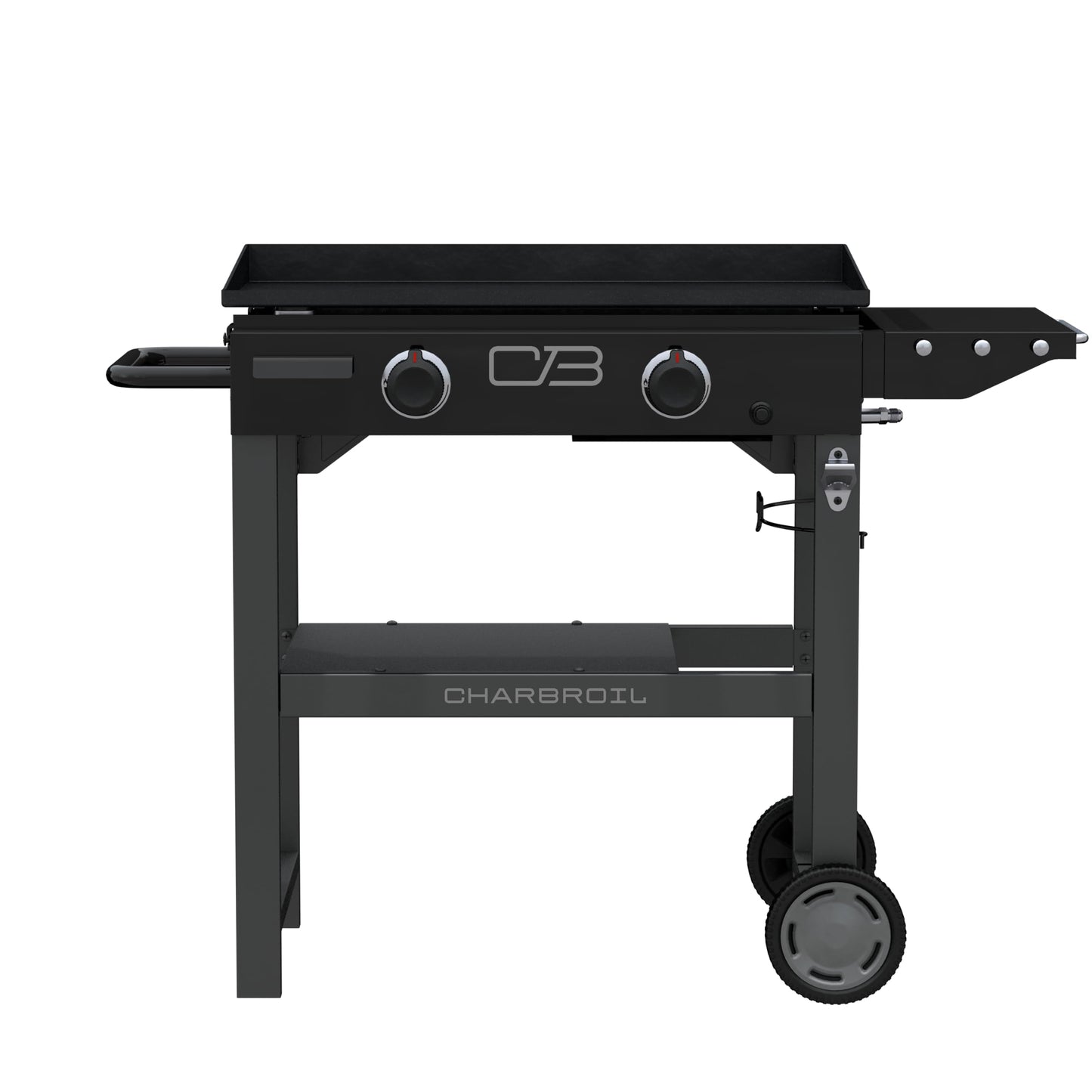 Charbroil 28" Performance Series Propane Gas Griddle with Cart 2 Burner Flat Top Grill, Black - 463459924
