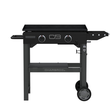 Charbroil 28" Performance Series Propane Gas Griddle with Cart 2 Burner Flat Top Grill, Black - 463459924