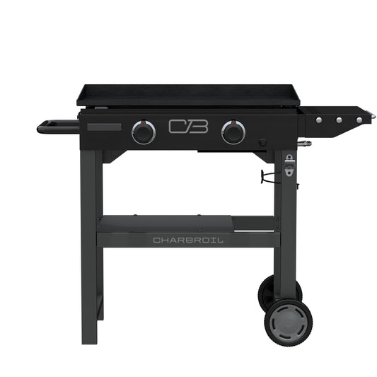 Charbroil 28" Performance Series Propane Gas Griddle with Cart 2 Burner Flat Top Grill, Black - 463459924