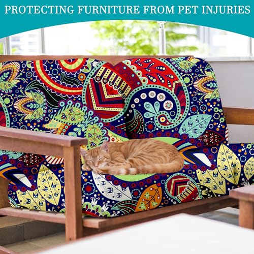 12 Pcs Outdoor Cushion Covers, Patio Sofa Cushion Covers Replacement