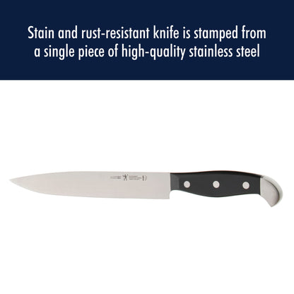 HENCKELS Statement Razor-Sharp 2-pc Carving Set, German Engineered Informed by 100+ Years of Mastery, Black/Stainless Steel