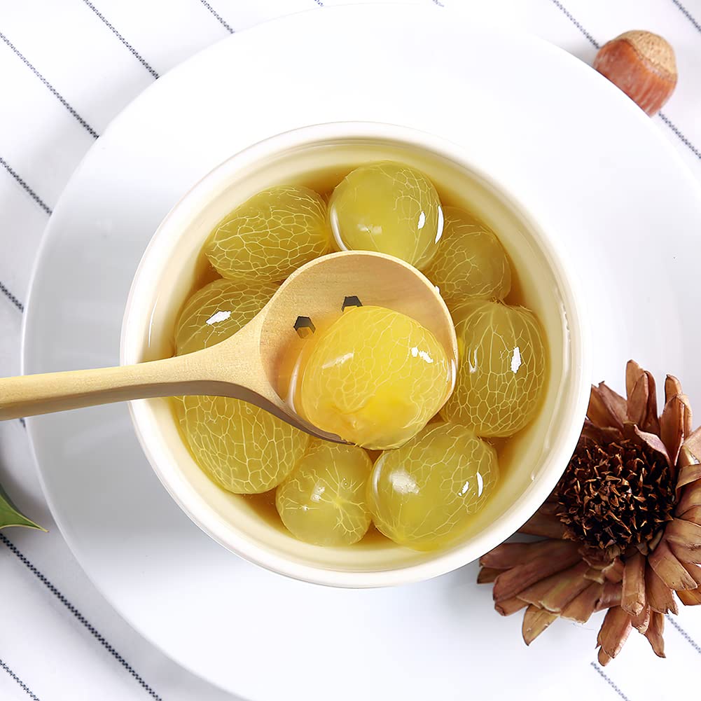 1 Pieces Olive Wooden Spoon,11 Inches Korean Style Long Handle Wooden Round Slotted Spoons for Jam Olive