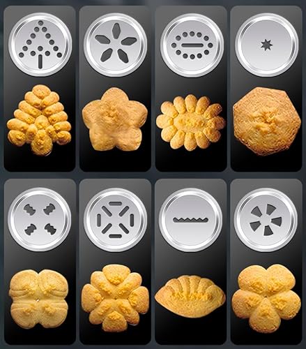 Professional Aluminum Cookie Press Set with 20 Discs & 4 Nozzles - Heavy Duty Cookie Gun for Baking, Decorating - Ideal for Home & Commercial Use