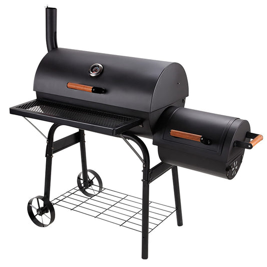 GaRcan Patio Smoked Oven Barbecue, Portable Trolley Smoker Grill Barrel, Charcoal Grill for Camping Picnic Party