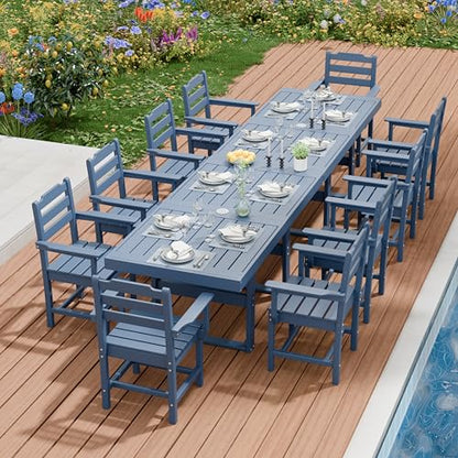 K Knowbody 12-Piece Outdoor Patio Dining Table and Chairs Set, Seats 10