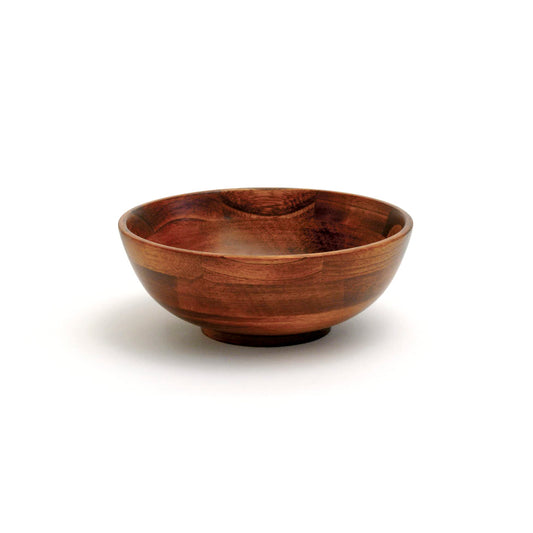 Lipper International Cherry Finished Footed Serving Bowl for Fruits or Salads, Small, 7" Diameter x 2.75" Height, Single Bowl