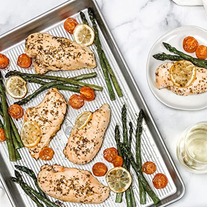 USA Pan Bakeware Nonstick Extra Large Baking Sheet Pan, Aluminized Steel