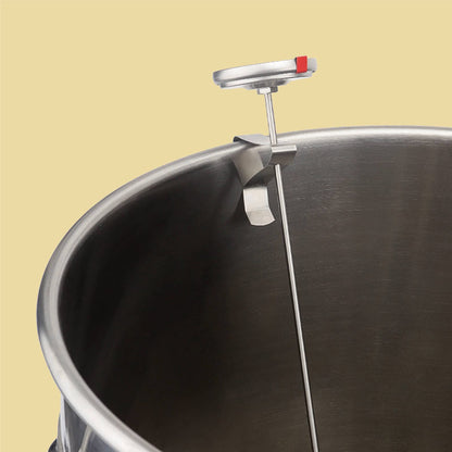 Meat Candy Deep Fry Thermometer - 2" Dial Thermometer 12" Long Stainless Steel Stem Cooking Thermometer for Grill, Turkey, BBQ