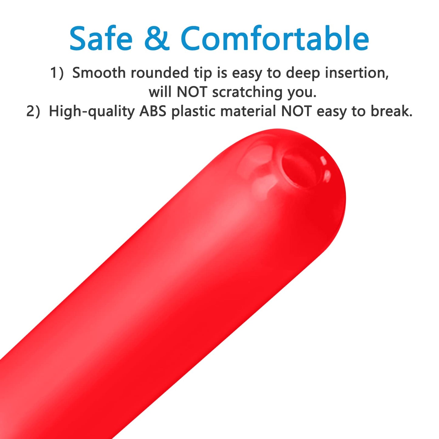 Lube Applicator Syringes, Precision Lubricant Dispensers, 2-Pack Injector with Smooth Rounded Cap, Ideal for Men, Women & Couples - Reusable, Easy to Use & Clean [10ml][White & Red]