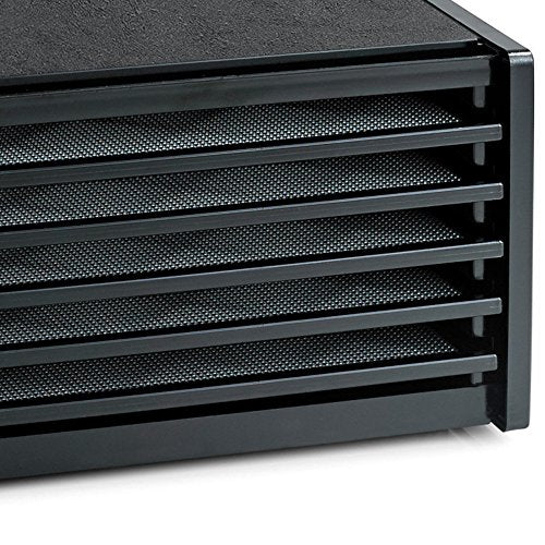 Excalibur 3548CDB Electric Food Dehydrator Features Adjustable Thermostat and Digital 48-Hour Timer Faster and Efficient Drying, 5-Tray, Black
