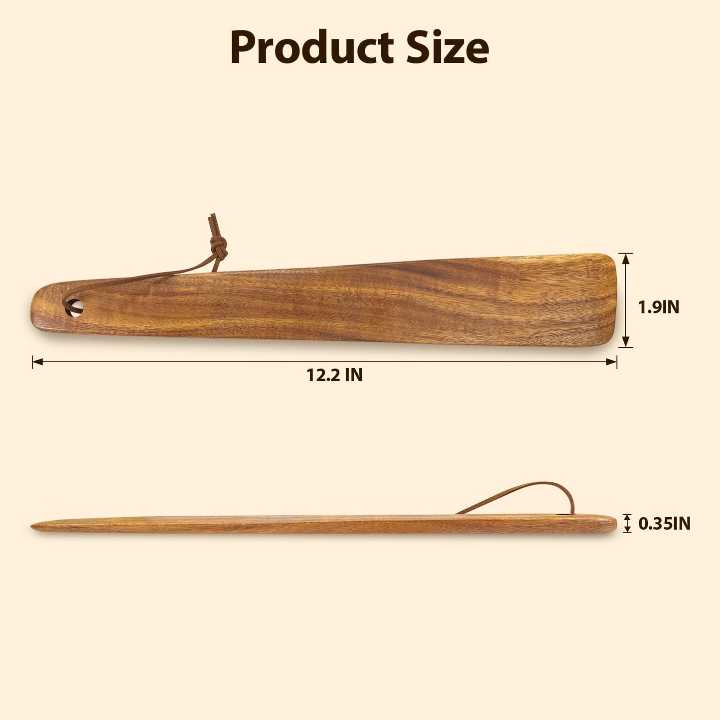 Teak Wood Spatula for Cooking,12.2 Inch Flat Wooden Spatula for Cast Iron,Wood Cooking Utensil,Spatulas Perfect for Flipping,Serving,Scraping,Turning. Set Of 2