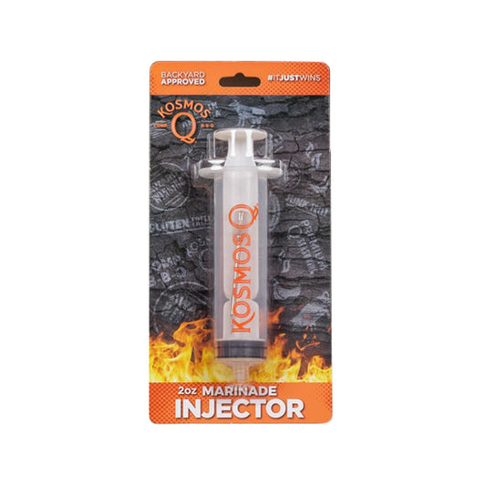 Kosmos Q Meat Marinade Injector (1 oz) - Easy-To-Use & Clean Marinade Meat Injector Syringe - Portable Meat Injectors For Smoking & Grilling - Durable Food Syringe For Brisket, Roast, Chicken & Turkey