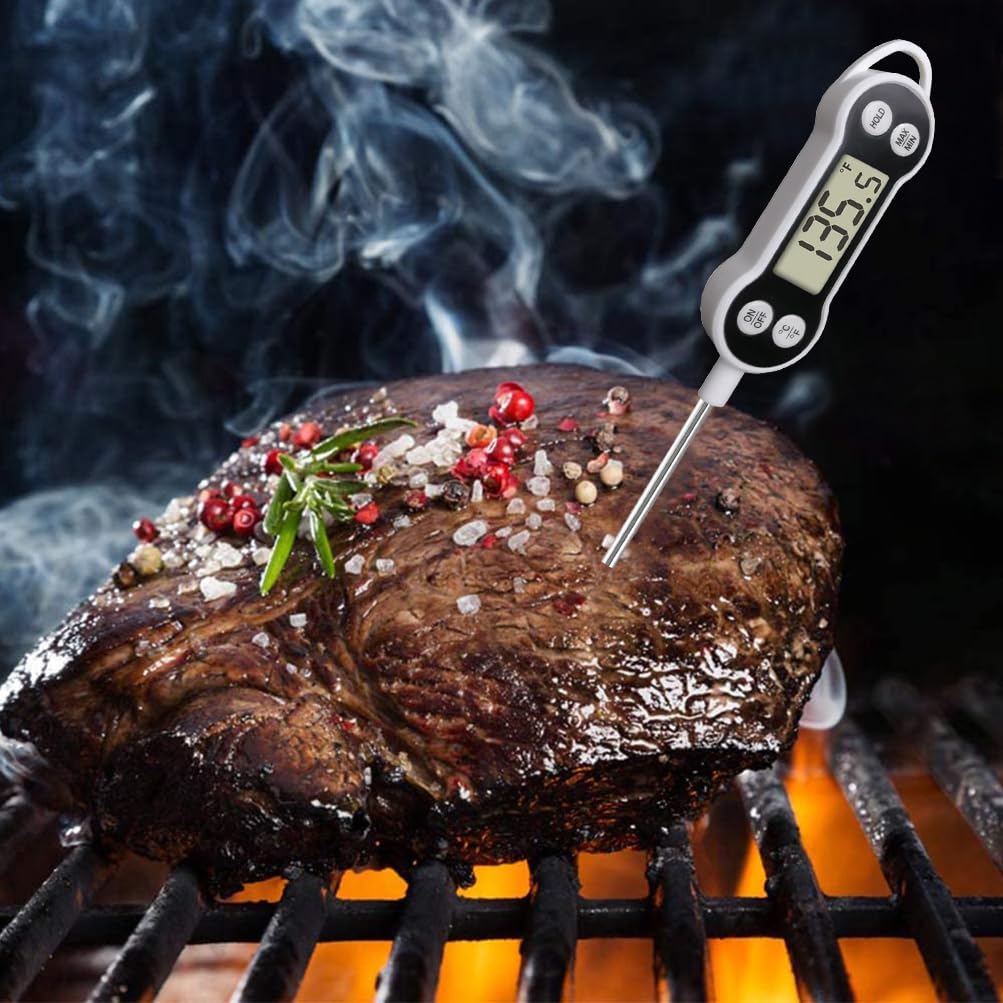 Digital Meat Food Thermometer for Cooking Kitchen BBQ Grill, Probe Instant Read Thermometer for Candy Candle Milk Deep Fry Baking Temperature