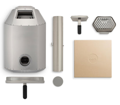 Ooni Karu 12 Multi-Fuel Outdoor Pizza Oven – 12 Inch Pizzas in 60 Seconds - Portable Wood and Gas Fired Pizza Oven with Pizza Stone, Dual Fuel Ooni Pizza Oven