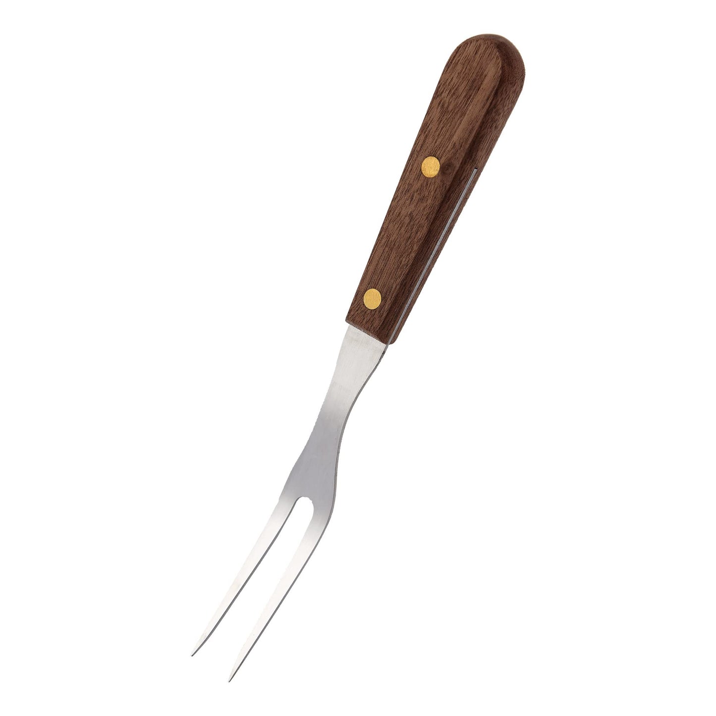HIC Kitchen Granny Fork, Japanese Stainless Steel and Walnut Handle